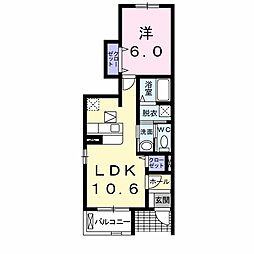 ブライト・パーク東雲 1LDKの間取図画像