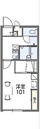 レオパレス長者原 1Kの間取図画像
