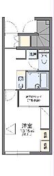 レオパレスヴィブアン 1Kの間取図画像