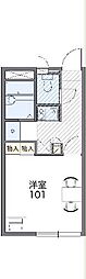 レオパレス愛 1Kの間取図画像