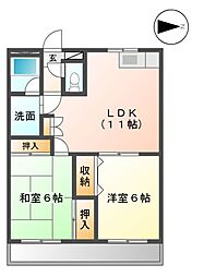 間取図画像 2LDK