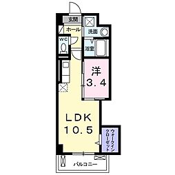 カーサベレタ 1LDKの間取図画像