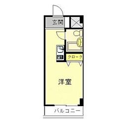 プライム螢池 ワンルームの間取図画像