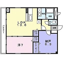 間取図画像 1SLDK