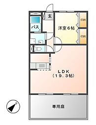 レヂデンス・O 1LDKの間取図画像