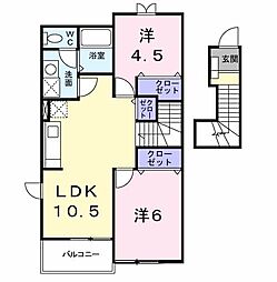間取図画像 2LDK