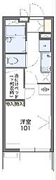 レオパレス青嶺 1Kの間取図画像