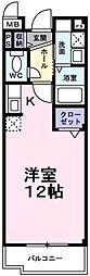 フランメゾン ワンルームの間取図画像