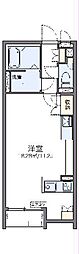 レオネクスト沼南8 ワンルームの間取図画像