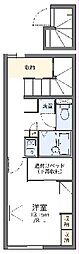 レオパレスルルド 1Kの間取図画像