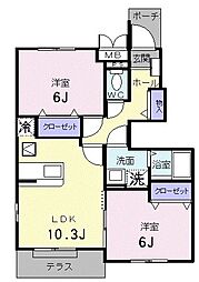 間取図画像 2LDK