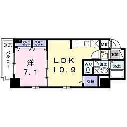 コンフォート駒込 1LDKの間取図画像