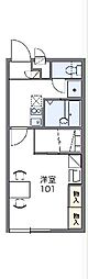 レオパレス清水 1Kの間取図画像
