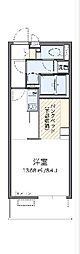 ミランダキャッスル ワンルームの間取図画像