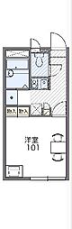 レオパレス小坂公園 1Kの間取図画像