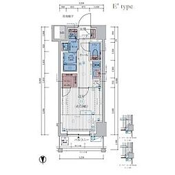 ESTEM　COURT　KAMEIDO　TOKYO　EAST 6階1Kの間取り