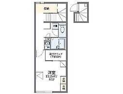 レオパレスファースト 1Kの間取図画像