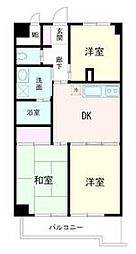 ＬＡＺ港南台 3階3DKの間取り