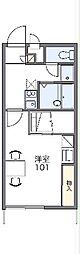 レオパレス昴555Ｂ 1階1Kの間取り