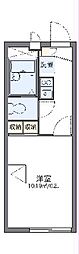 レオパレスデァリンデンバオム 1Kの間取図画像