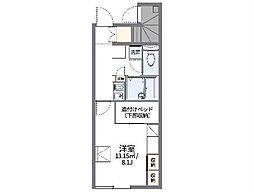 レオパレス住吉 103 1階1Kの間取り