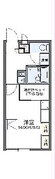 レオパレスK's5 1Kの間取図画像