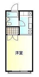 ホワイトコーポ ワンルームの間取図画像