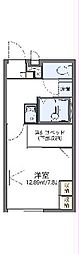 レオパレスチロル 1Kの間取図画像