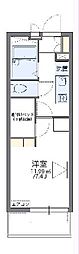 レオパレスニューセレッソ 1Kの間取図画像