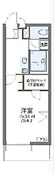 レオパレスエスポアール 1Kの間取図画像