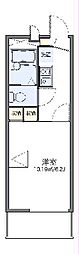 レオパレス今泉 1Kの間取図画像