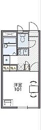 レオパレスネオ 1Kの間取図画像