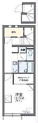 レオネクストEase34 1Kの間取図画像