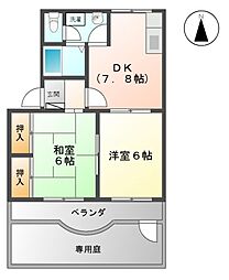 間取図画像 2DK
