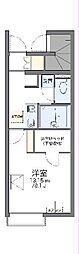レオネクストオバヅカ 1Kの間取図画像