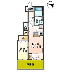 グランレジデンス 1LDKの間取図画像