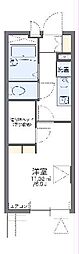 レオパレスIEYASU 1Kの間取図画像