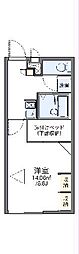 レオパレスサニーコート 1Kの間取図画像