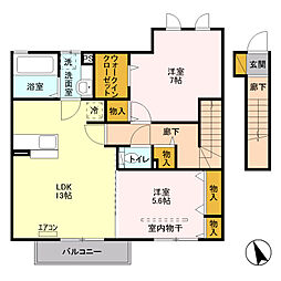 間取図画像 2LDK