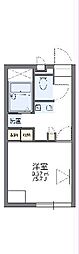 レオパレス愛 1Kの間取図画像