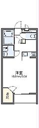 レオパレスサラス 1Kの間取図画像