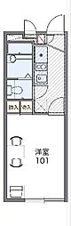 レオパレスかすみ 1Kの間取図画像