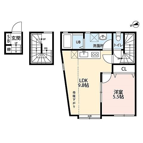 ホームズ でお部屋探し ガーデンヒル二子玉川 3階 301 1ldk 賃料13 5万円 43 67 賃貸アパート住宅情報 物件番号 取扱い不動産会社 ハウスコム株式会社 自由が丘店