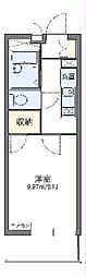 レオパレス久後崎 1Kの間取図画像