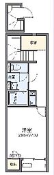 レオネクストシオン 1Kの間取図画像