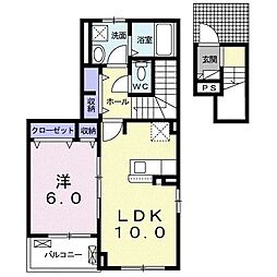 グラン・ソレイユ 1LDKの間取図画像