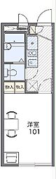 レオパレスラ・プランタン 1Kの間取図画像