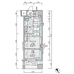 東京メトロ有楽町線 東池袋駅 徒歩3分の賃貸マンション 9階1DKの間取り