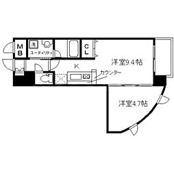 エル・セレーノ東三国 1LDKの間取図画像