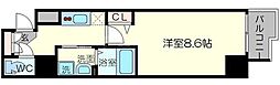 フェニックス新大阪 1Kの間取図画像
